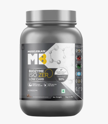 MuscleBlaze Biozyme Iso-Zero– 2 kg 100% Whey Protein