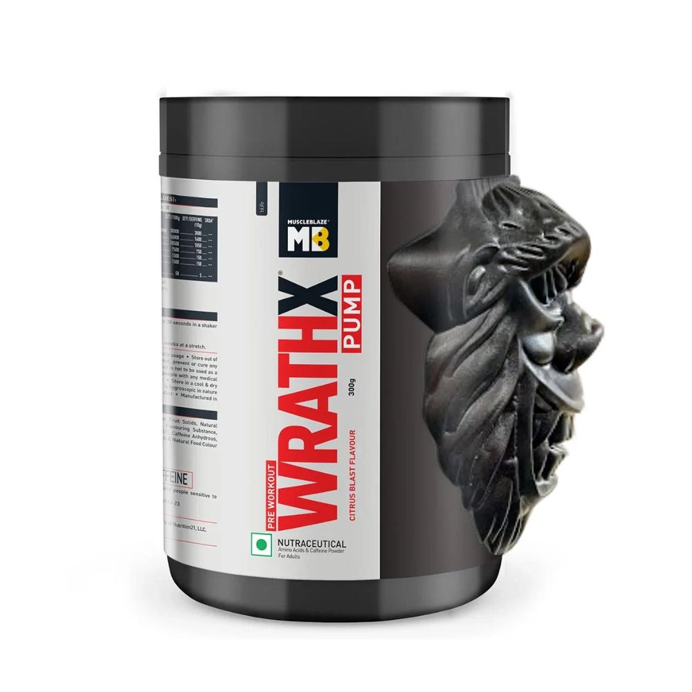 MuscleBlaze WrathX Pump Orange Overdrive (300g)