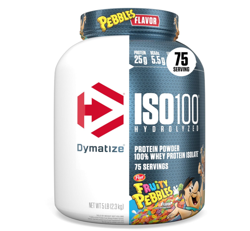 Dymatize Nutrition ISO100 Hydrolyzed Whey Protein Isolate | Fast-Digesting | Muscle Recovery Formula with Amino Acids | Low Sugar & Fat | Gourmet Chocolate | 5 lbs