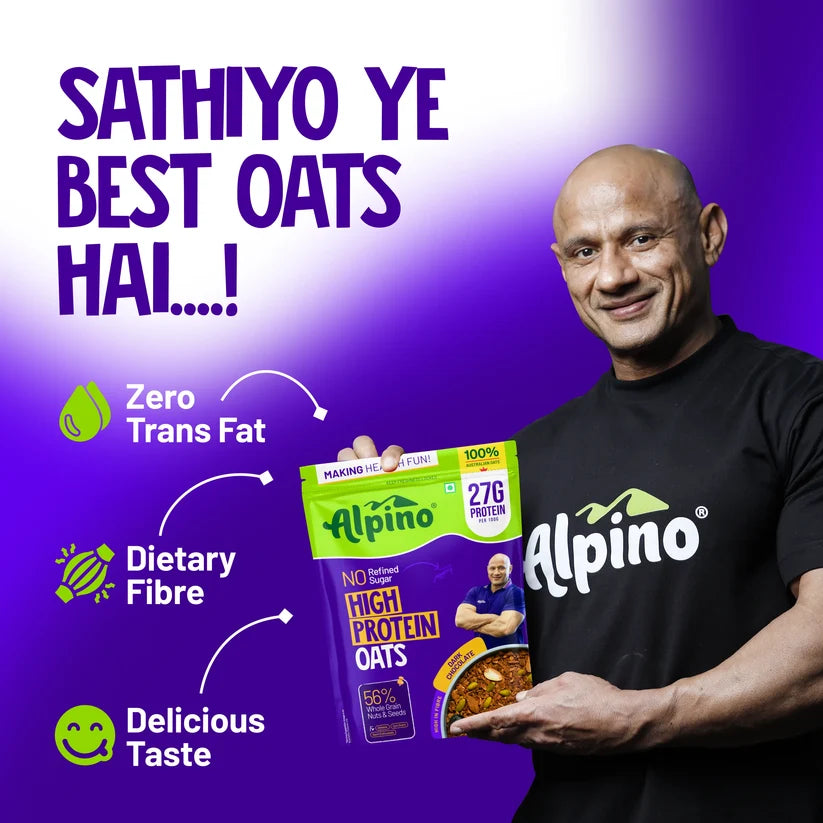 ALPINO HIGH PROTEIN OATS -SNACKS-HIGH PROTEIN OATS-DARK CHOCOLATE-2KG
