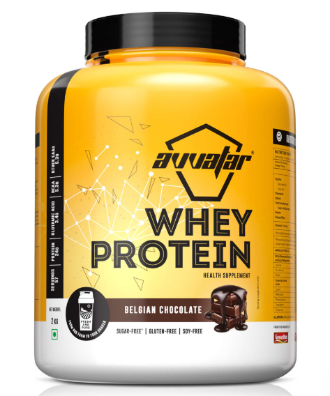 Avvatar Whey Protein  2Kg Malai Kulfi Flavour | 28g Protein | 57 Servings