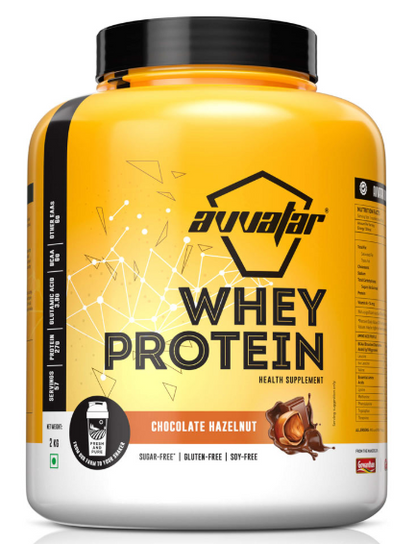 Avvatar Whey Protein  2Kg Malai Kulfi Flavour | 28g Protein | 57 Servings