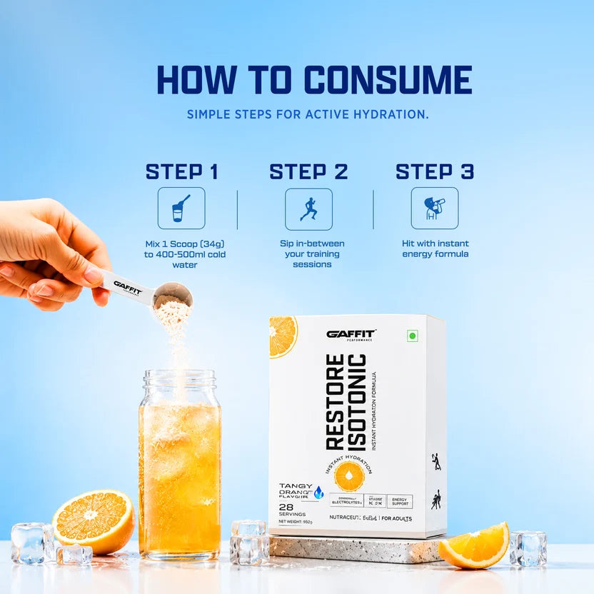 GAFFIT-RESTORE ISOTONIC V2-TANGY ORANGE-1KG