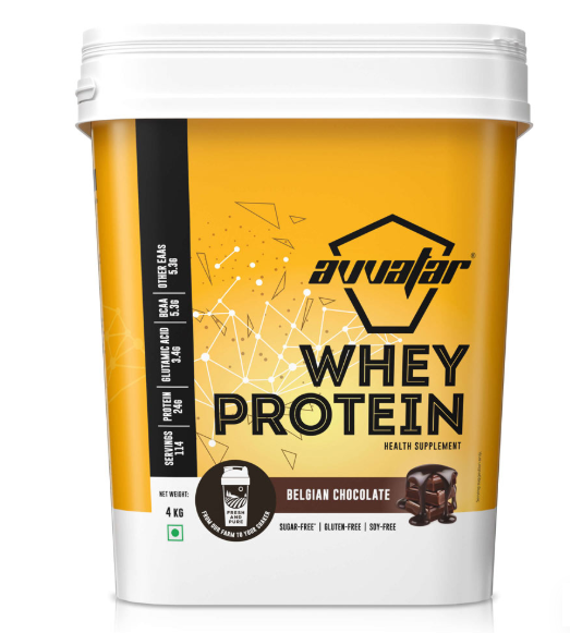 Avvatar Whey Protein  2Kg Malai Kulfi Flavour | 28g Protein | 57 Servings