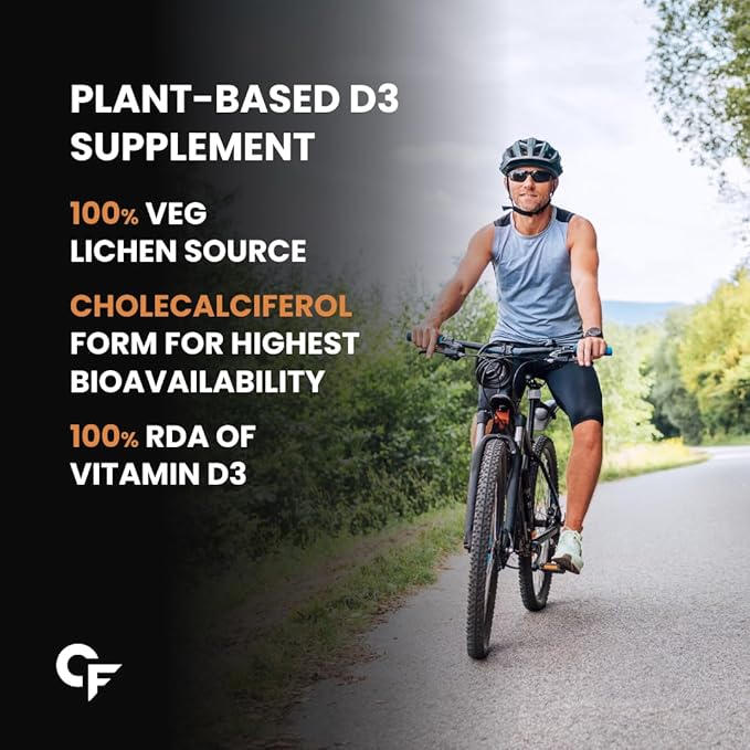 Vitamin D3 + K2 Supplement – For Strong Bones & Heart Wellness With K2 MK7 for Better Calcium Utilization & Heart Support
