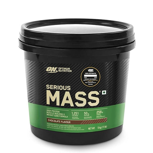 OPTIMUM NUTRITION SERIOUS MASS GAINER -GAINERS-SERIOUS MASS -CHOCOLATE-5KG