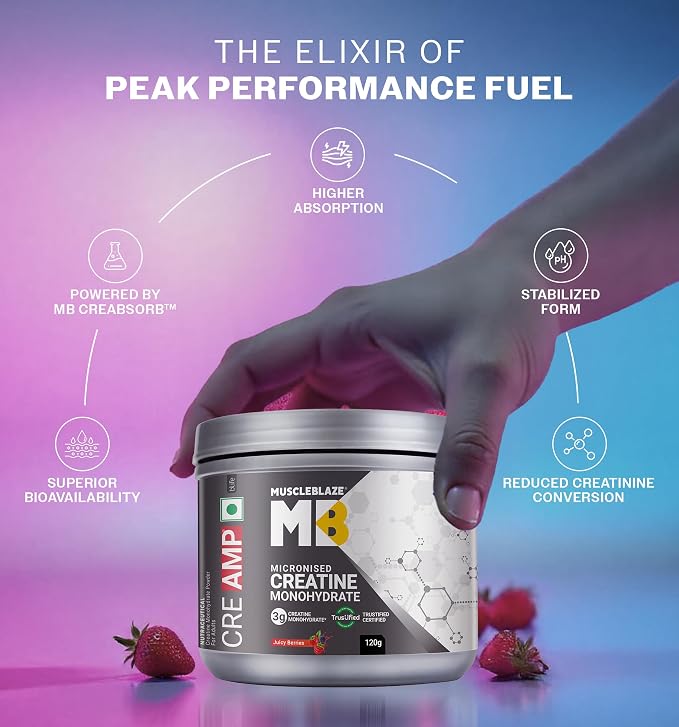 MUSCLEBLAZE-CREAMP-JUICY BERRIES-120 GM