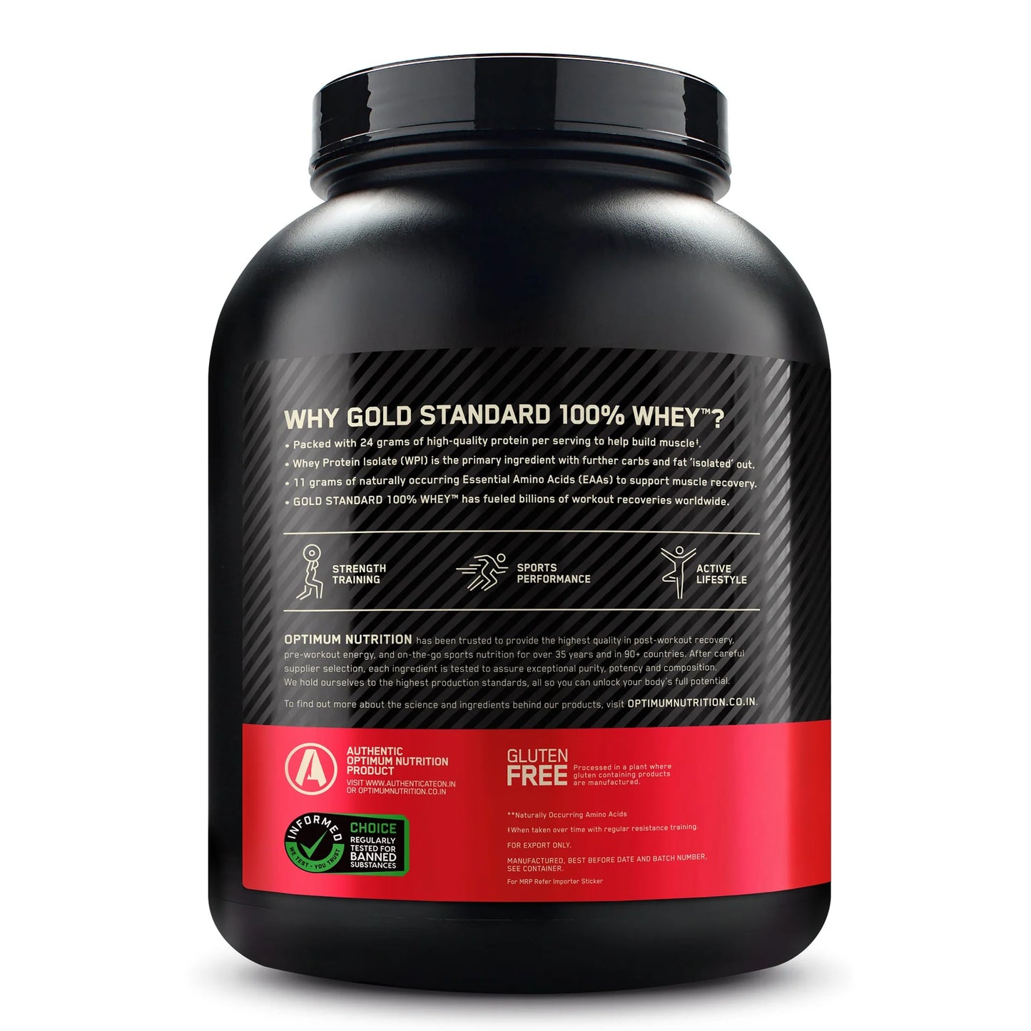 ON (Optimum Nutrition) Gold Standard 100% Whey Protein, 2.27 kg (5 lb), Double Rich Chocolate