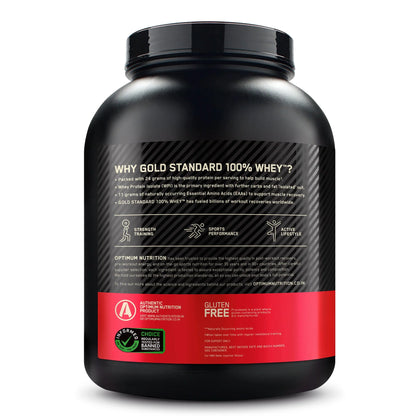 ON (Optimum Nutrition) Gold Standard 100% Whey Protein, 2.27 kg (5 lb), Double Rich Chocolate