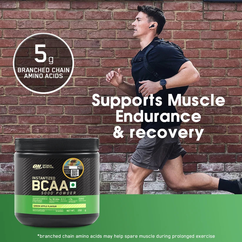 OPTIMUM NUTRITION-BCAA 5000MG-GREEN APPLE-250GM