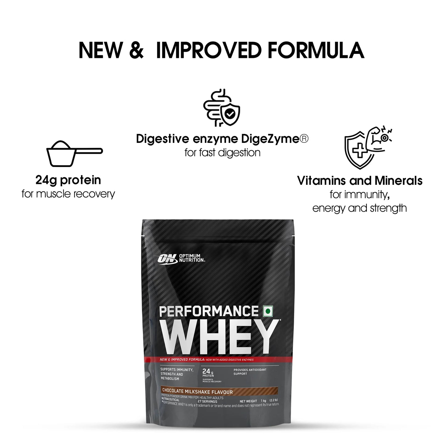Optimum Nutrition Performance Whey – 2 kg (Chocolate Milkshake)