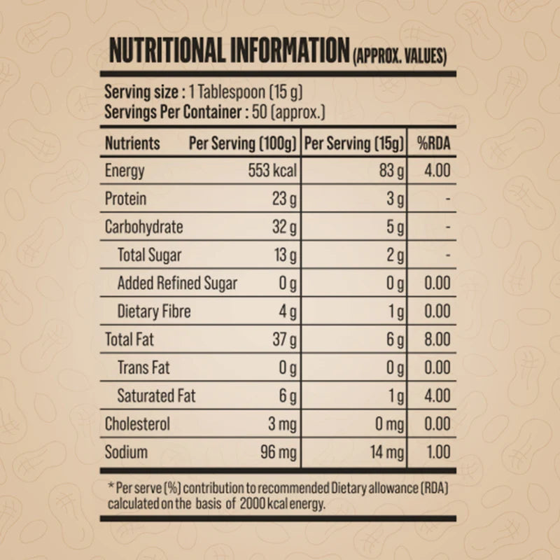DC Doctors Choice High Protein Peanut Butter, Only Nuts, Dark Chocolate Flavour, Gluten-Free, Zero Trans Fat, Vegan, Chocolate Fudge Creamy (750 g)