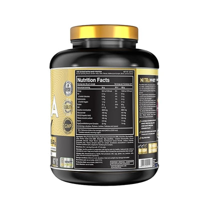 One Science Nutrition (OSN) Nitra Whey - DAA, Tribulus Terrestis, Maca powder and Boron & Creatine Monohydrate | 27g Protein, 3g Creatine, 5.2g Glutamine, 6.6g BCAA - 5lbs - Chocolate Brownie