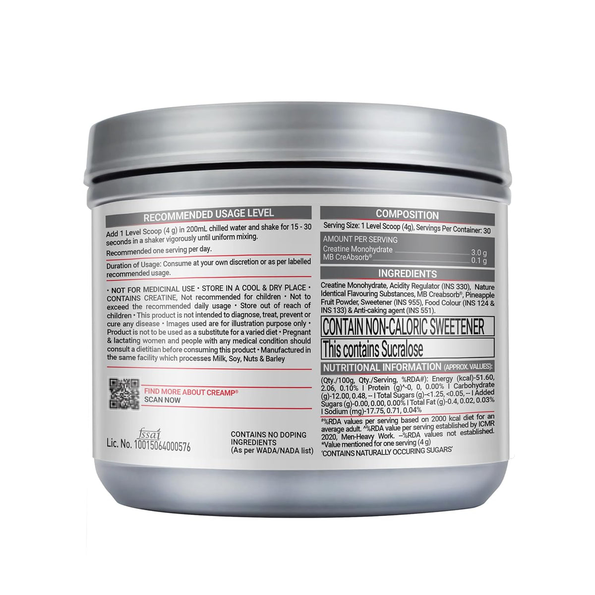 MUSCLEBLAZE-CREAMP-JUICY BERRIES-120 GM