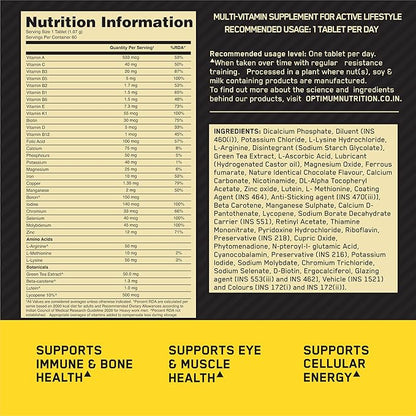 OPTIMUM NUTRITION-MULTIVITAMIN-60 TAB