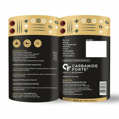 Shilajit Gummies for Men | 60 Gummies Strenght And Stamina Increase With Swarna Bhasma, Gokshura & Ashwagandha  Tasty Gummies | Masala Cola Flavour