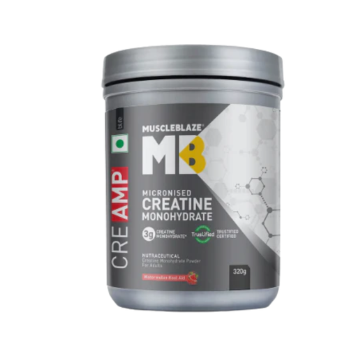 MuscleBlaze Micronised Creatine Monohydrate CreAMP Powder, (129 servings, 400g)