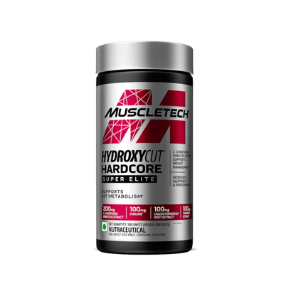 MuscleTech, Hydroxycut Hardcore, Super Elite, Supports Fat Metabolism - Pack of 100 Veggie Capsules, 170 grams