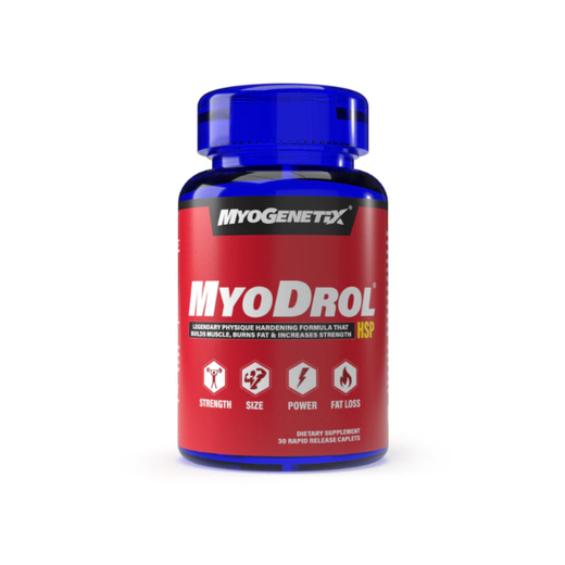 MYOGENETIX Myodrol-HSP – Premium Natural Muscle Builder | Original HSP-90 Activated Formula for Lean Muscle Growth, Strength & Recovery |Trusted by Athletes & Bodybuilders | count, 60 capsules