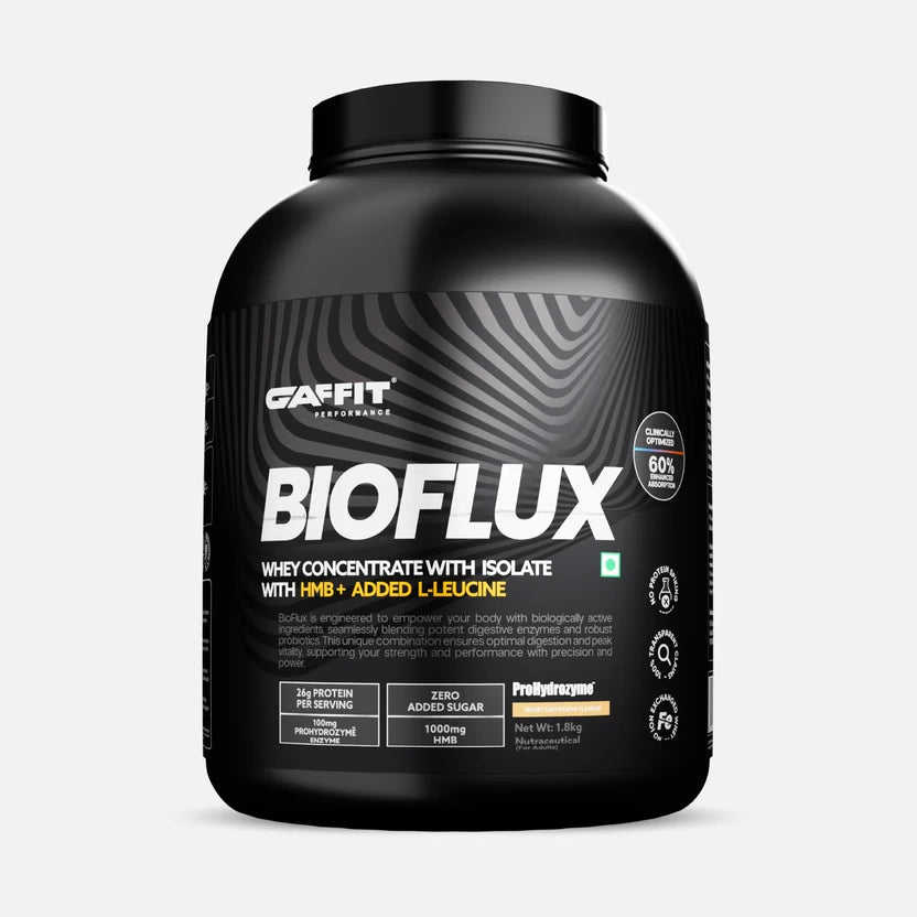 GAFFIT BIOFLUX – Whey Protein with HMB, Added L-Leucine & ProHydrozyme