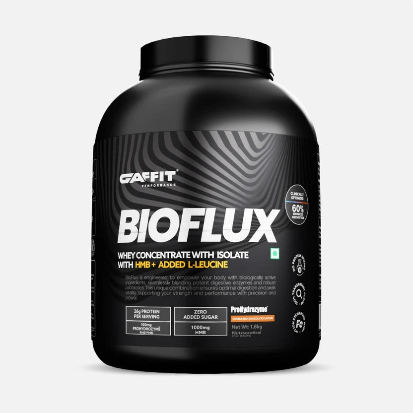 GAFFIT BIOFLUX – Whey Protein with HMB, Added L-Leucine & ProHydrozyme