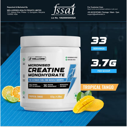 WELLVERSED-CREATINE MONOHYDRATE -TROPICAL TANGO-122GM