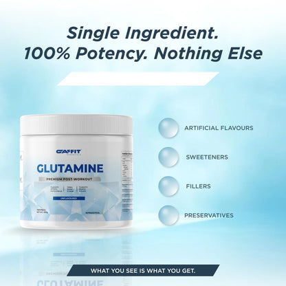 GAFFIT GLUTAMINE – 200g (Unflavoured)