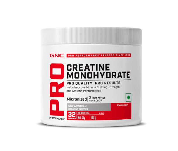 GNC Pro Performance Creatine Monohydrate 100 gram ( Powerful Muscle Pump for Intense Workout)