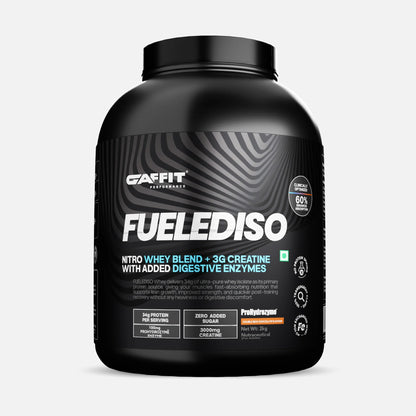 GAFFIT FUELEDISO – Nitro Whey Isolate Blend with 3g Creatine & ProHydrozyme 2KG