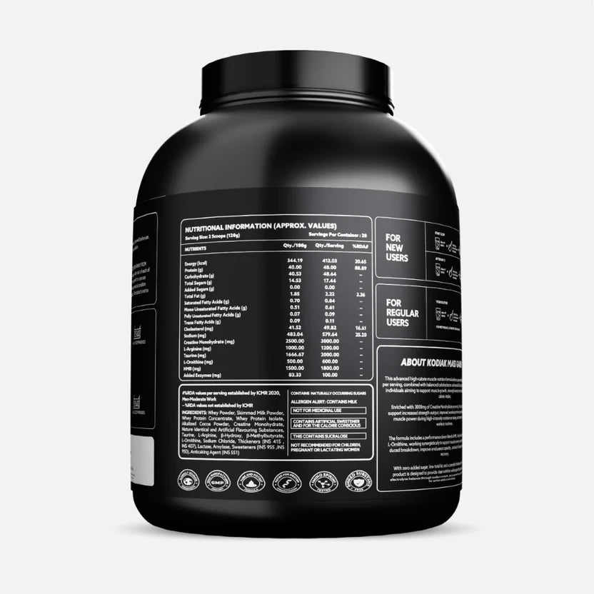 GAFFIT KODIAK – High-Protein Mass Gainer with 48g Protein & Performance Aminos