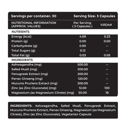 TESTO GH – Daily Strength & Vitality Support with 7 Potent Actives