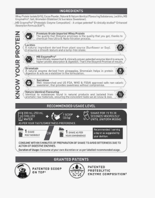 MuscleBlaze Biozyme Iso-Zero– 2 kg 100% Whey Protein