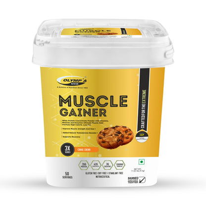 Olympia Nutrition 3x series muscle gainer whey protein 3 kg