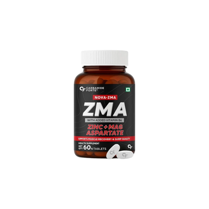 ZMA | Zinc, Magnesium & Vitamin B6 for Recovery | 60 Tablets Supports Muscle Function, Sleep Quality & Nerve Health  Vegetarian | No Artificial Colors