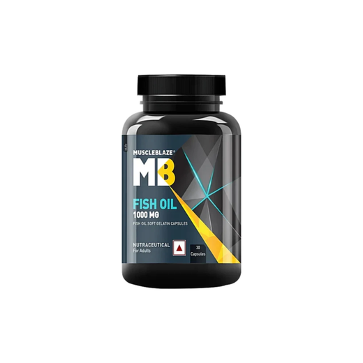 MuscleBlaze Omega 3 Fish Oil (1000 mg) with 180mg EPA and 120mg DHA