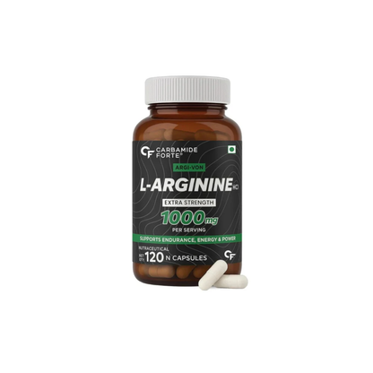 L-Arginine HCL 1000mg Supplement | 120 Capsules Support Endurance, Energy & Power