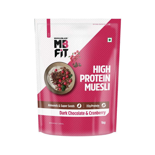 MuscleBlaze High Protein Muesli  1 kg (Chocolate)