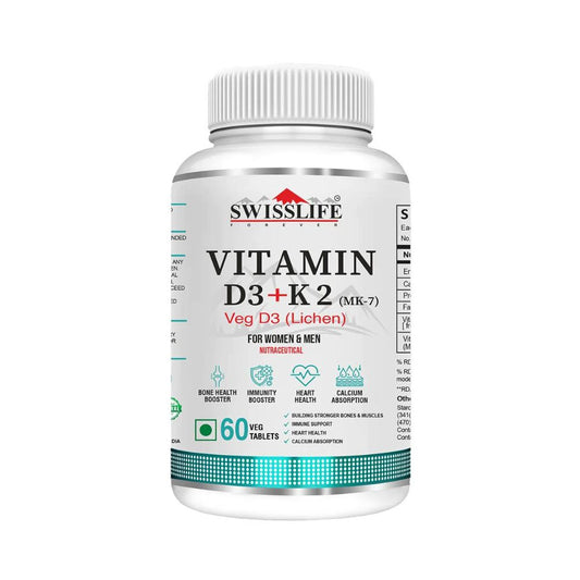 Swisslife Forever Vitamin D3 + K2 (Mk-7) Veg Tablet