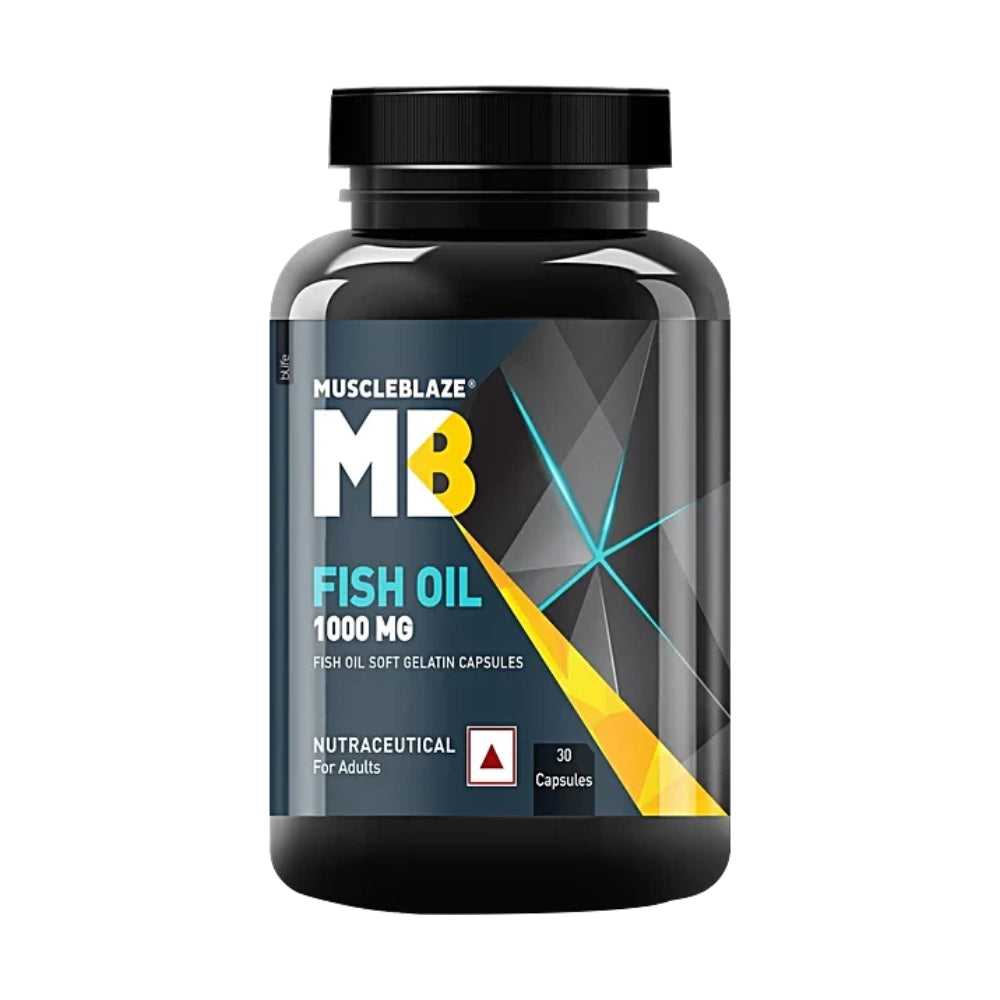 MuscleBlaze Omega 3 Fish Oil (1000 mg) with 180mg EPA and 120mg DHA