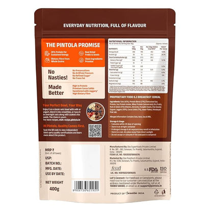PINTOLA 26g High Protein Oats 1kg, Dark Chocolate