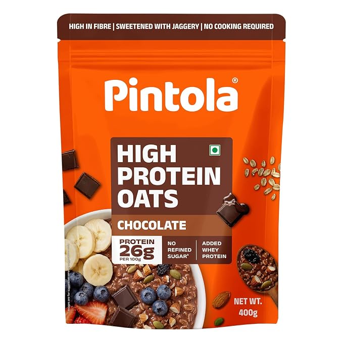 PINTOLA 26g High Protein Oats 1kg, Dark Chocolate