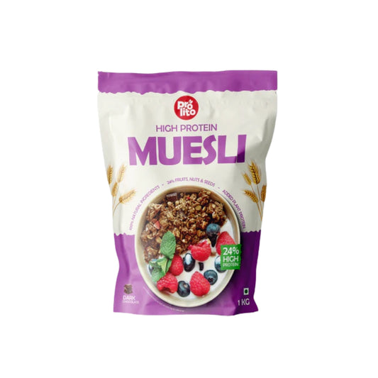 PROLITO HIGH PROTEIN MUESLI DARK CHOCOLATE & CRANBERRY 1 KG
