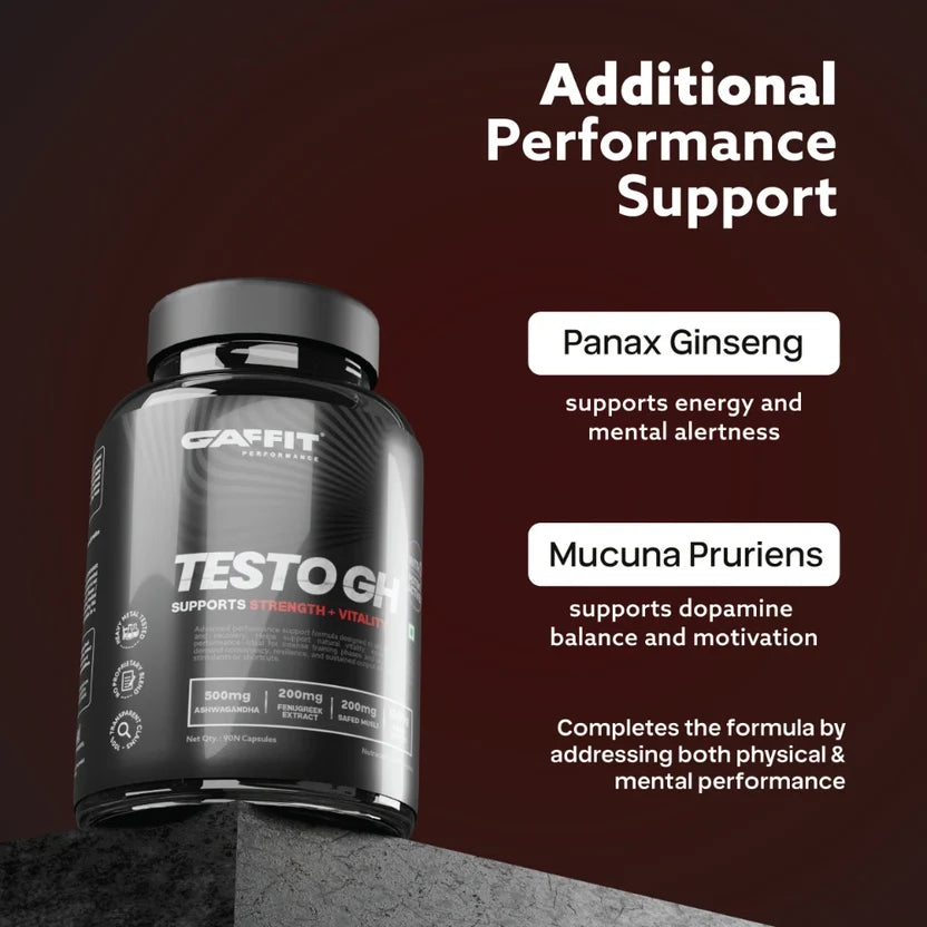 TESTO GH – Daily Strength & Vitality Support with 7 Potent Actives