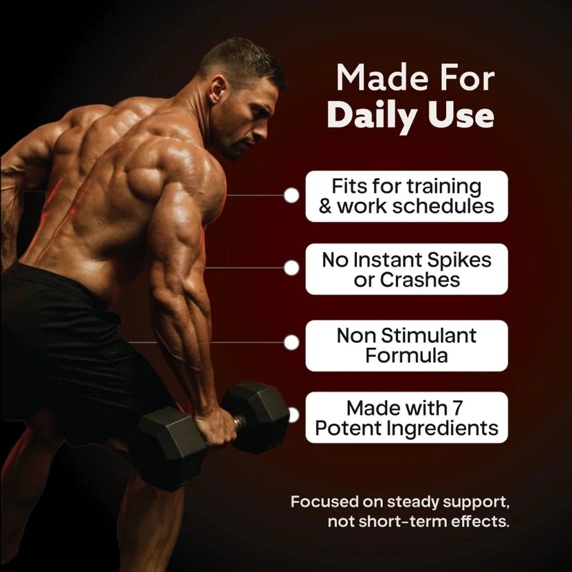 TESTO GH – Daily Strength & Vitality Support with 7 Potent Actives