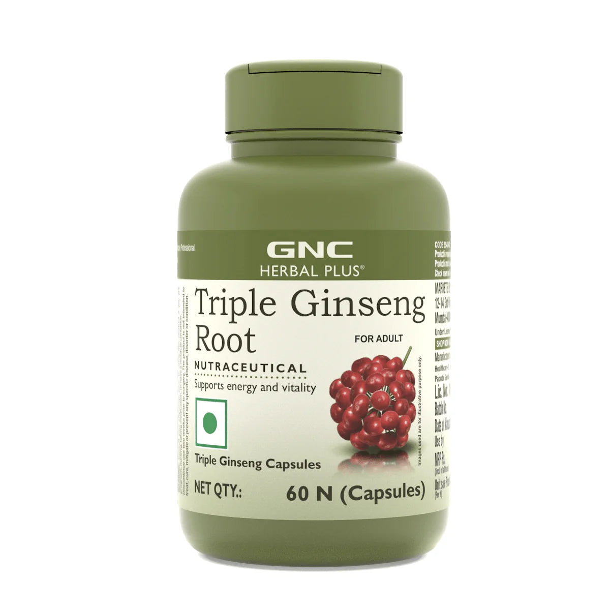 GNC Triple Ginseng Root – 60 Capsules