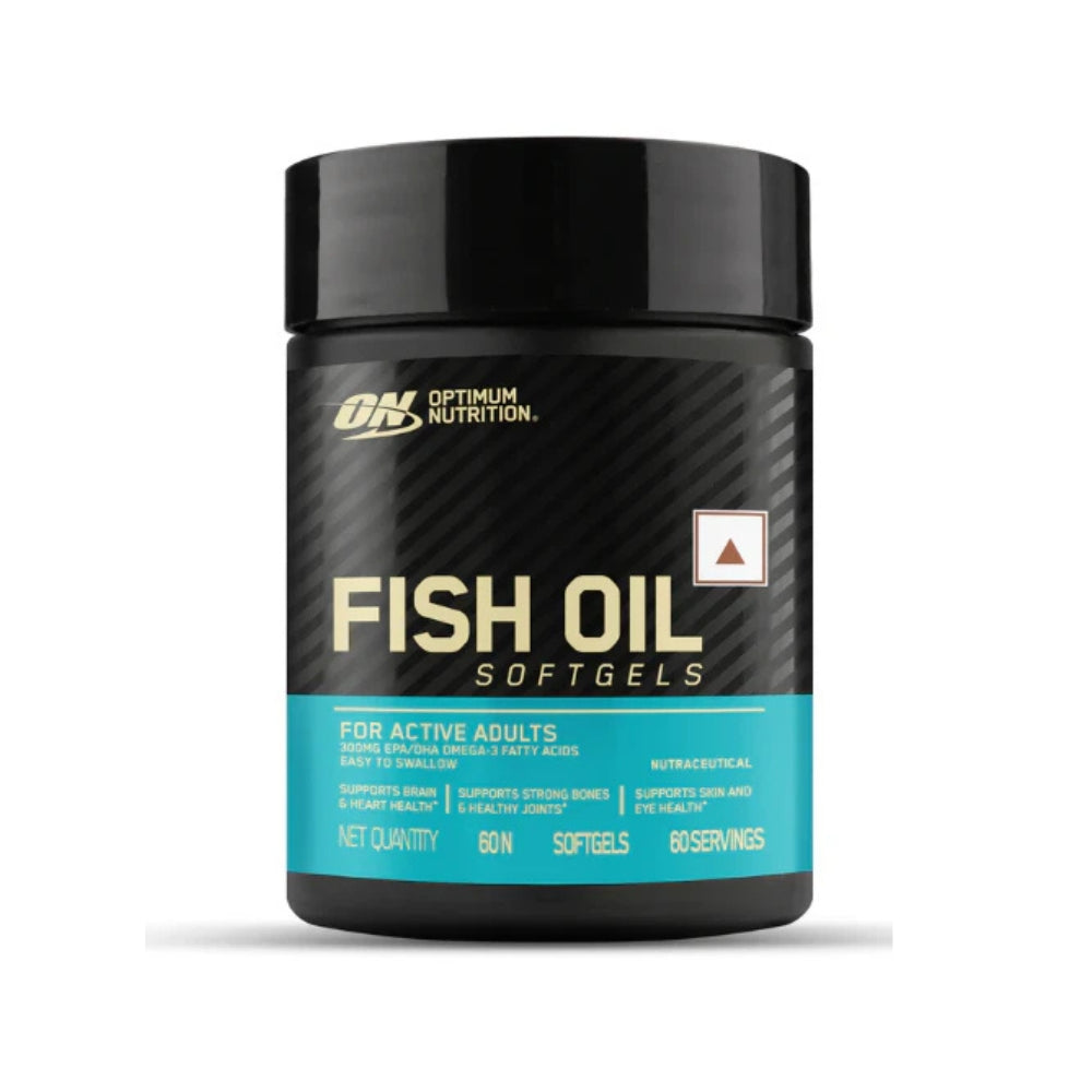 Optimum Nutrition (ON) Fish Oil - 60 Capsules, 1000 mg Fish Oil, 180 mg EPA, 120mg DHA