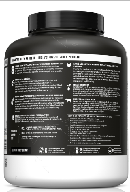 Avvatar Fuel Whey | 2 Kg | Belgian Chocolate Flavour