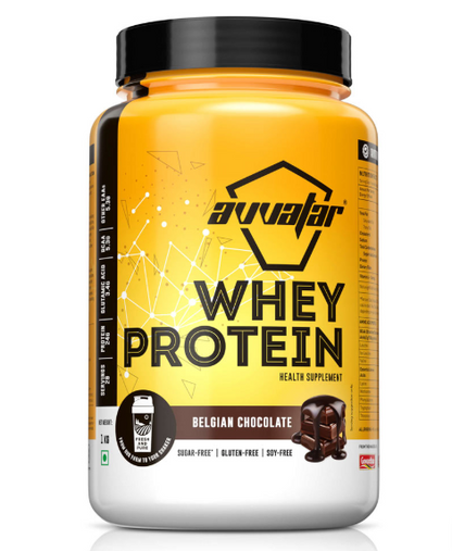 Avvatar Whey Protein  2Kg Malai Kulfi Flavour | 28g Protein | 57 Servings
