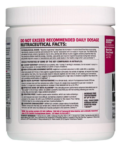 GAT Sport Nitraflex Fruit Punch Flavour powder -Pack of 30 Servings