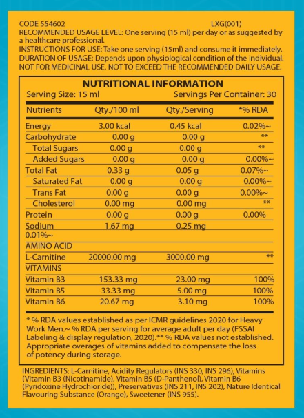 GNC Liquid L-Carnitine 3000mg | Triple Strength Formula | Converts Fat to Energy & Supports Lean Muscle | Fast-Acting for Weight Loss & Recovery | 450 ML | 30 Servings | Orange